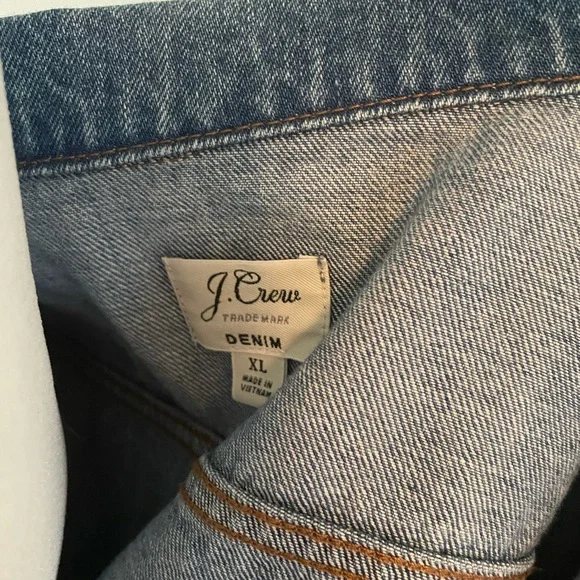 NWOT J. Crew Jean denim jacket sz XL - Picture 8 of 8